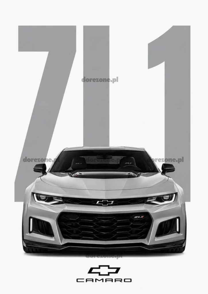 Colorful Cars Plakat A3 Camaro ZL1