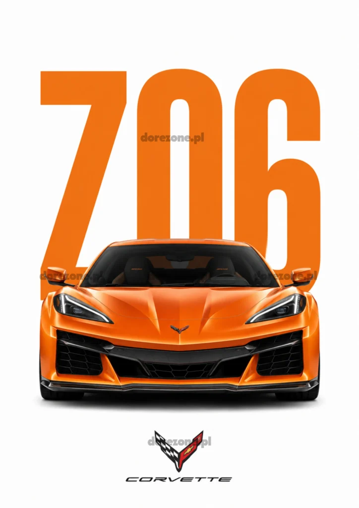Colorful Cars Plakat A3 Corvette Z06
