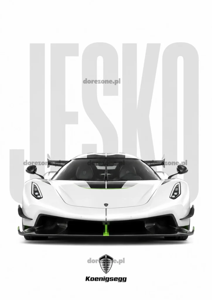 Colorful Cars Plakat B2 Koenigsegg Jesko