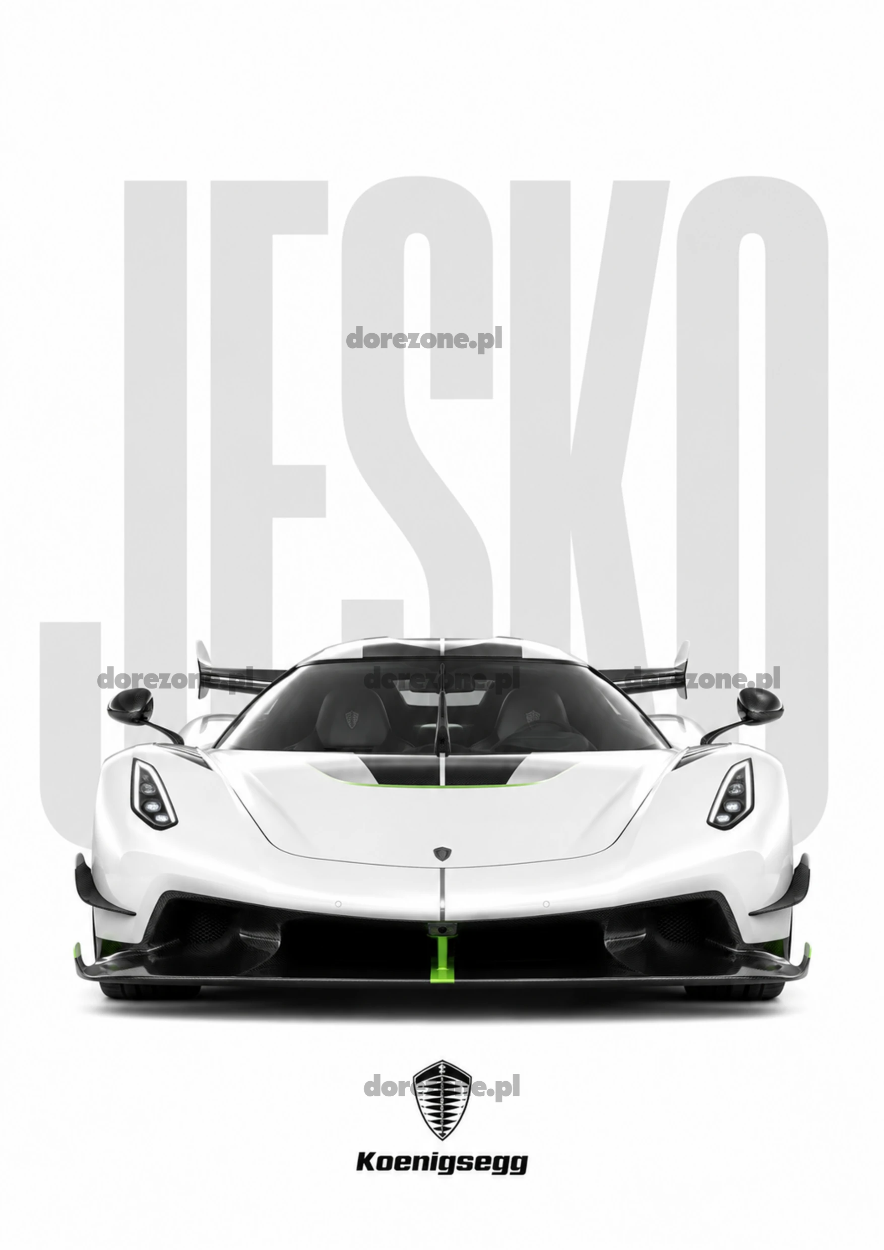 Colorful Cars Plakat B2 Koenigsegg Jesko