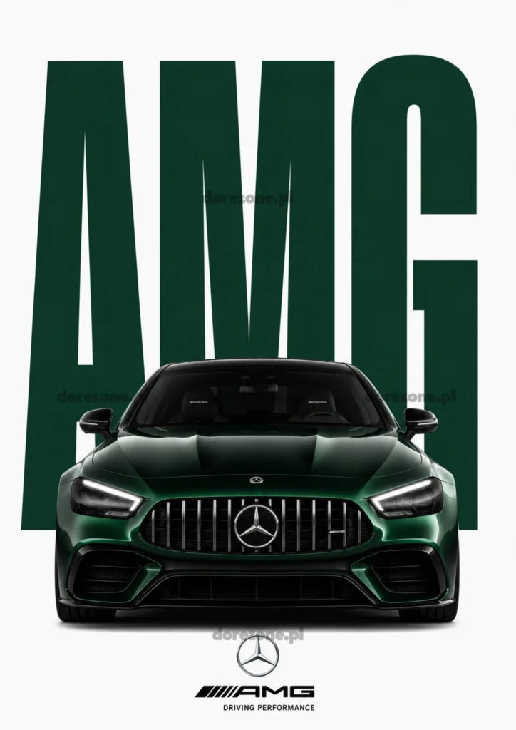 Colorful Cars Plakat B2 Mercedes AMG
