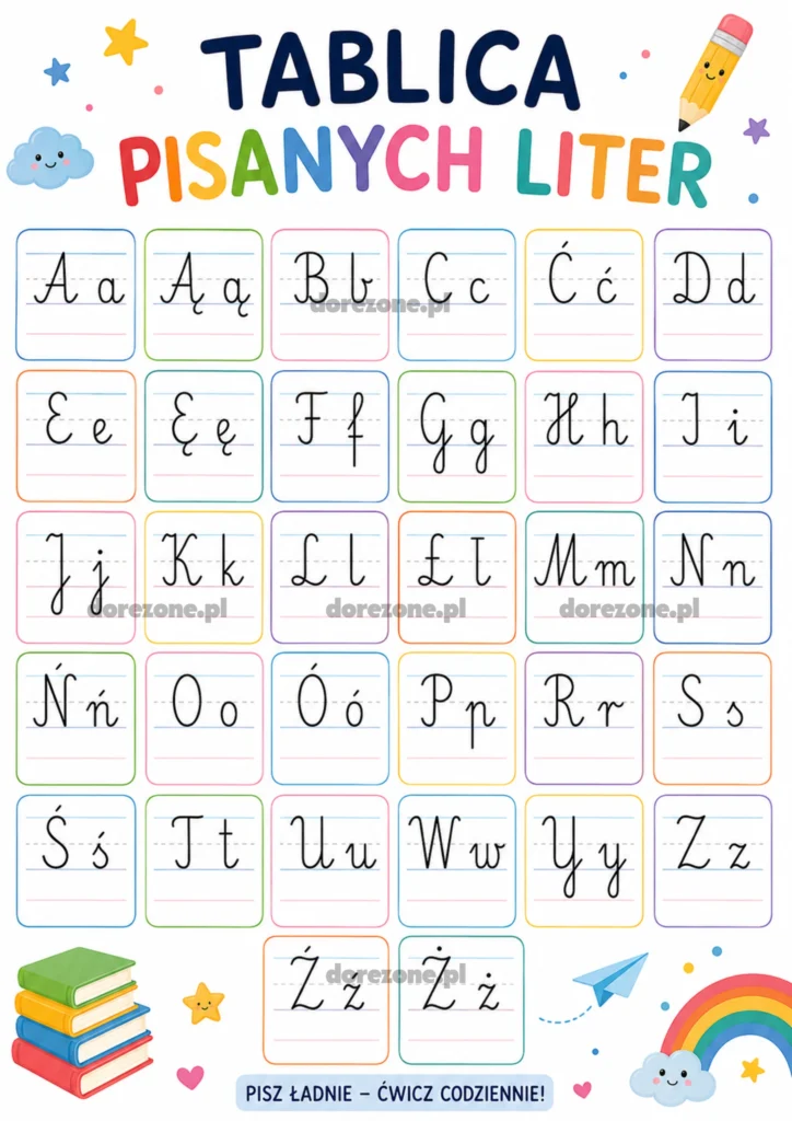 Litery Pisane A3