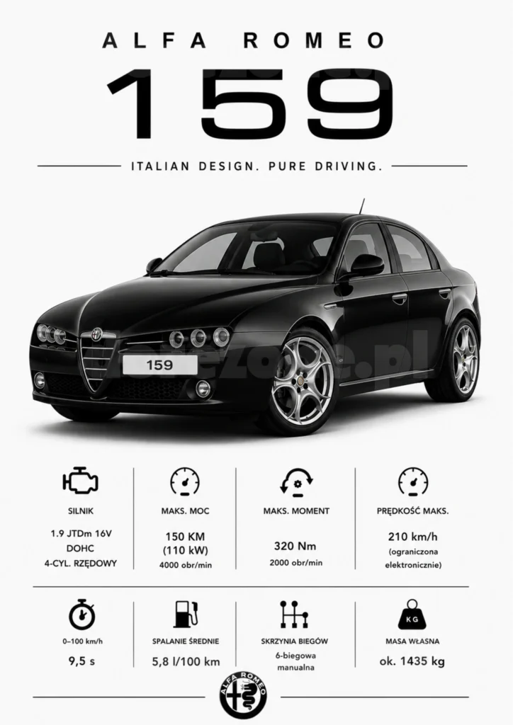 Plakat A3 Alfa Romeo 159