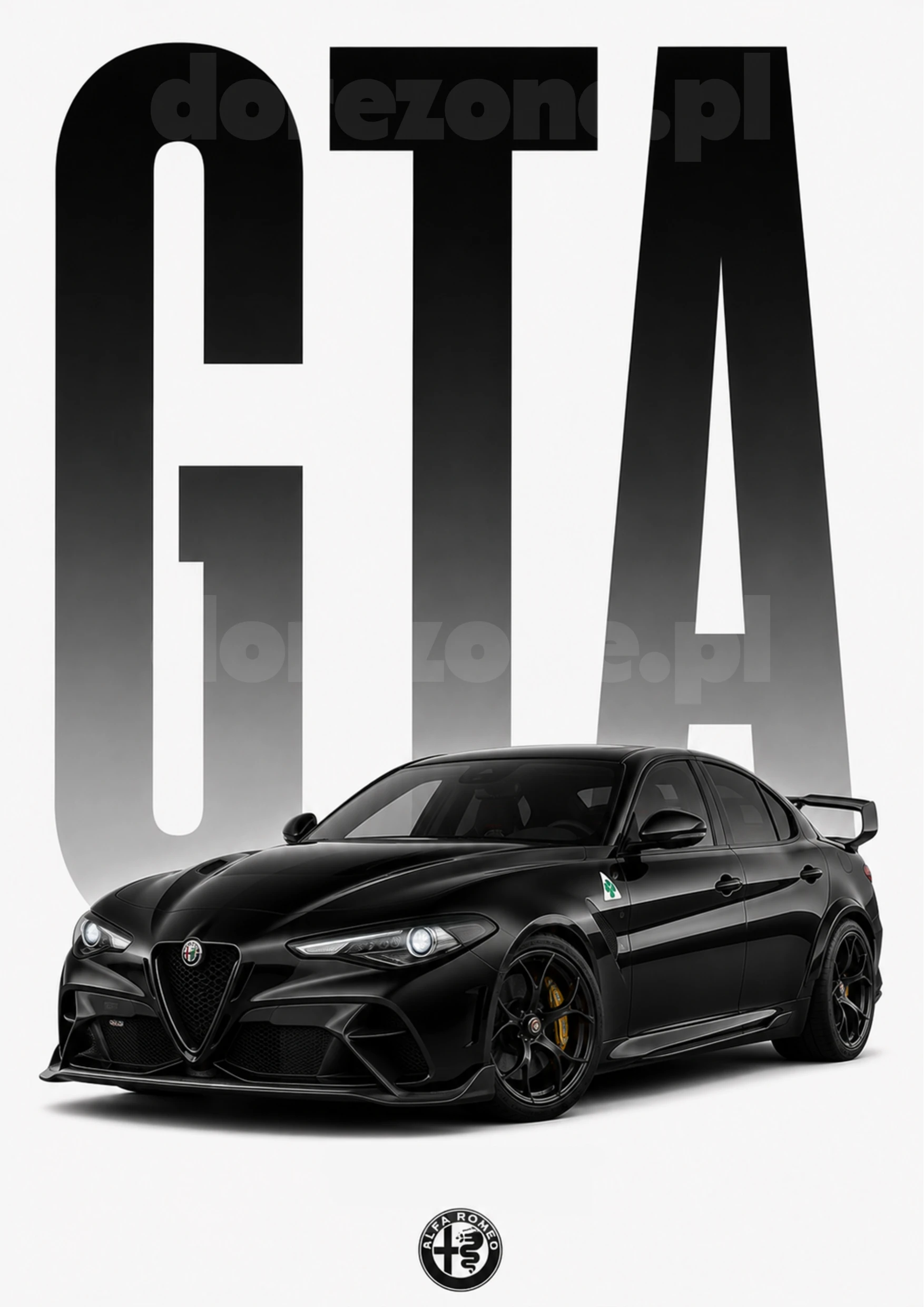 Car Prestige Plakat A3 Alfa Romeo Giulia GTA