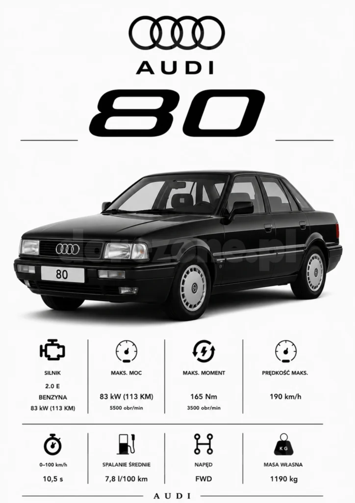Plakat A3 Audi 80