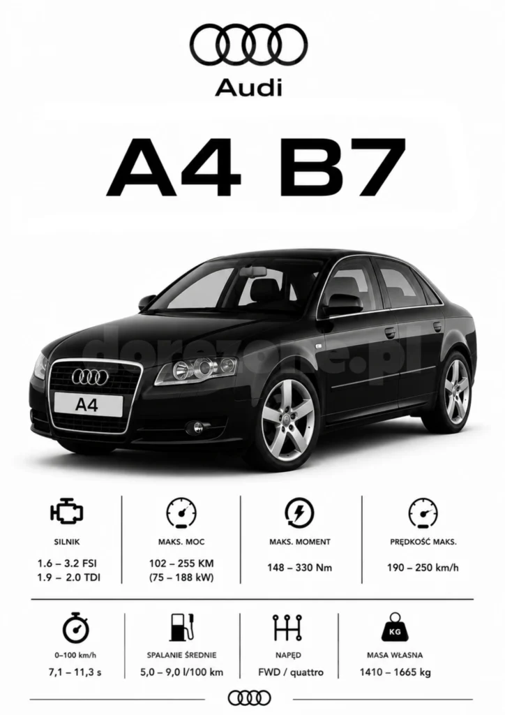 Plakat A3 Audi A4 B7