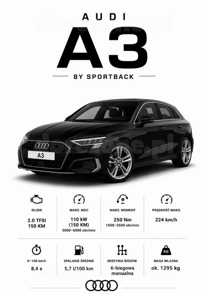 Plakat A3 Audi A3 8Y