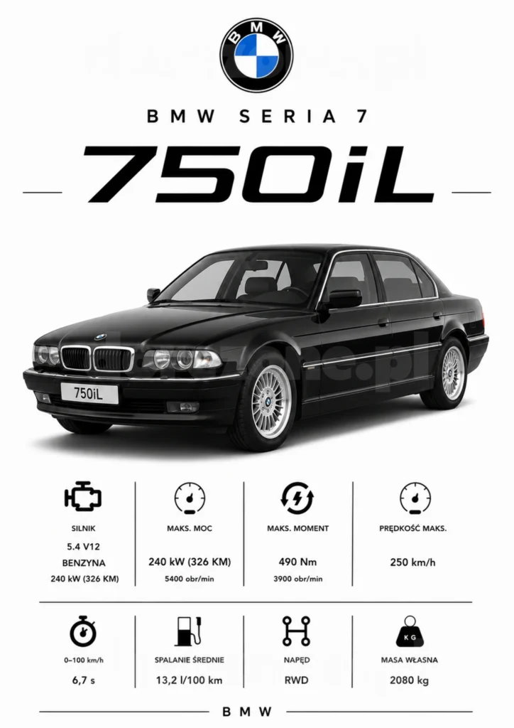 Plakat A3 BMW 750iL