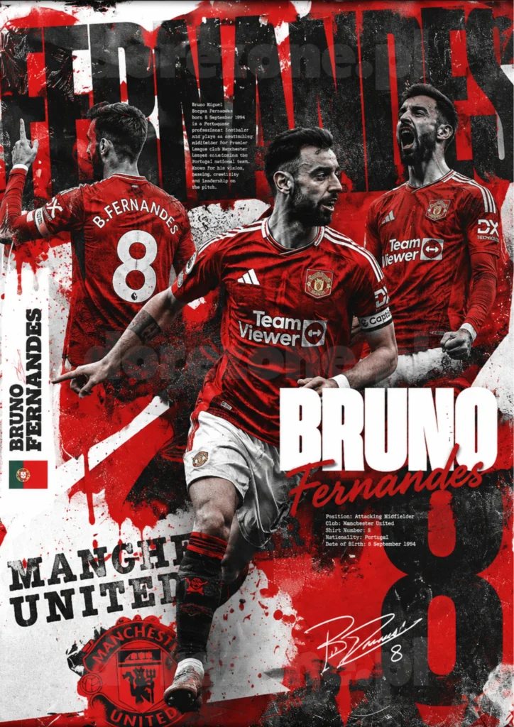 Plakat A3 Bruno Fernandes