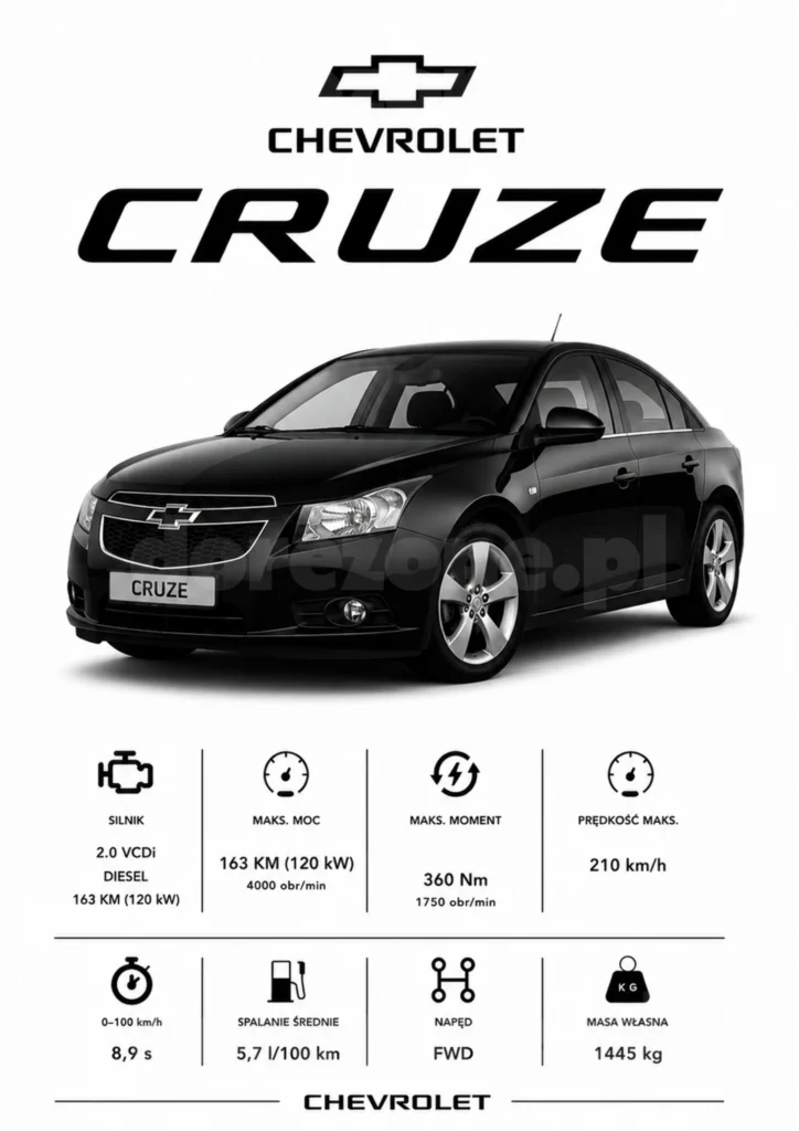 Plakat A3 Chevrolet Cruze