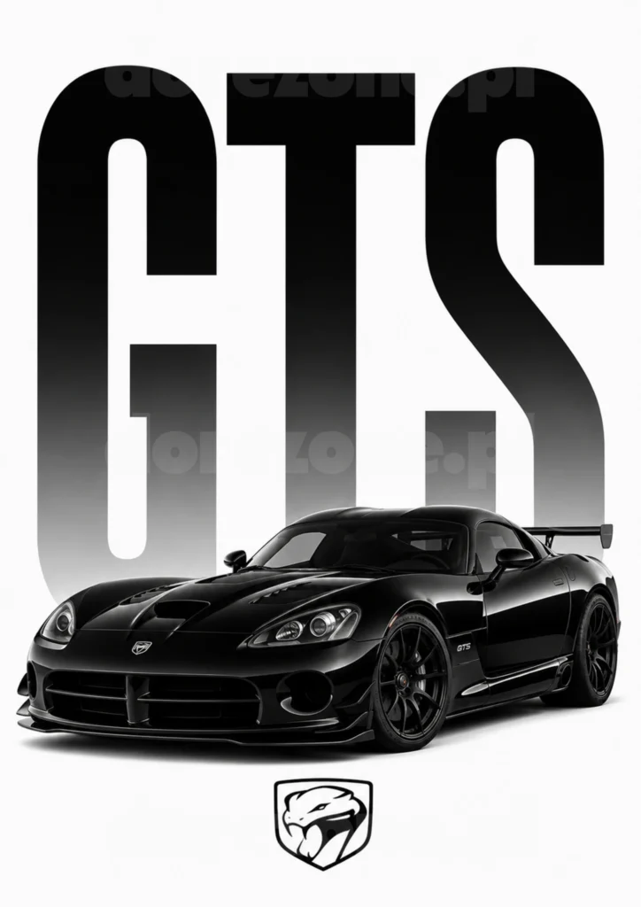Car Prestige Plakat A3 Dodge Viper GTS
