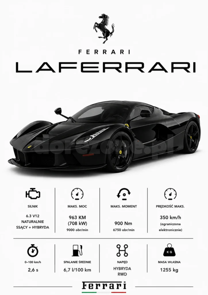Plakat A3 Ferrari LaFerrari