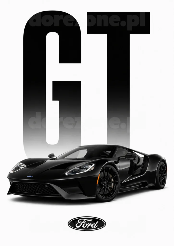 Car Prestige Plakat A3 Ford GT