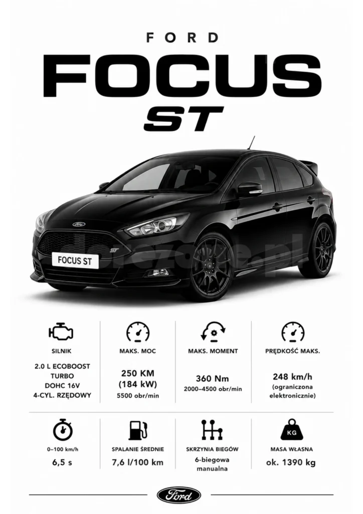 Plakat A3 Ford Focus ST