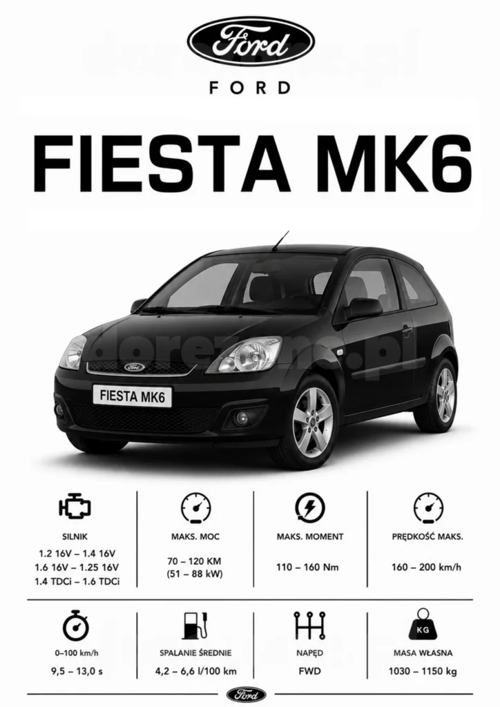 Plakat A3 Ford Fiesta Mk6