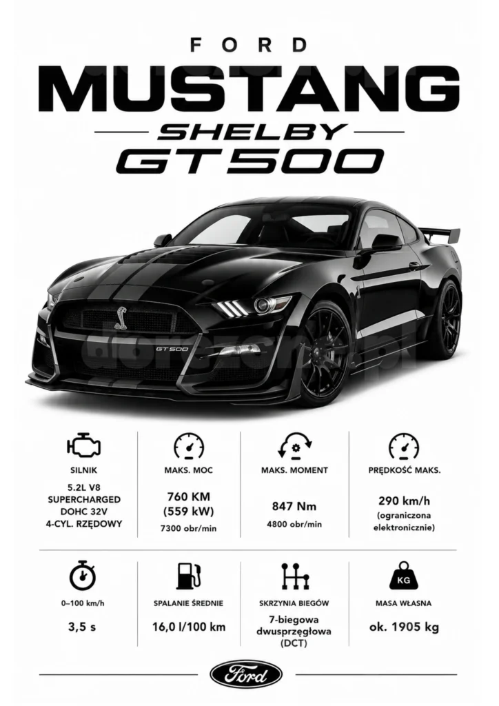 Plakat A3 Ford Mustang Shelby