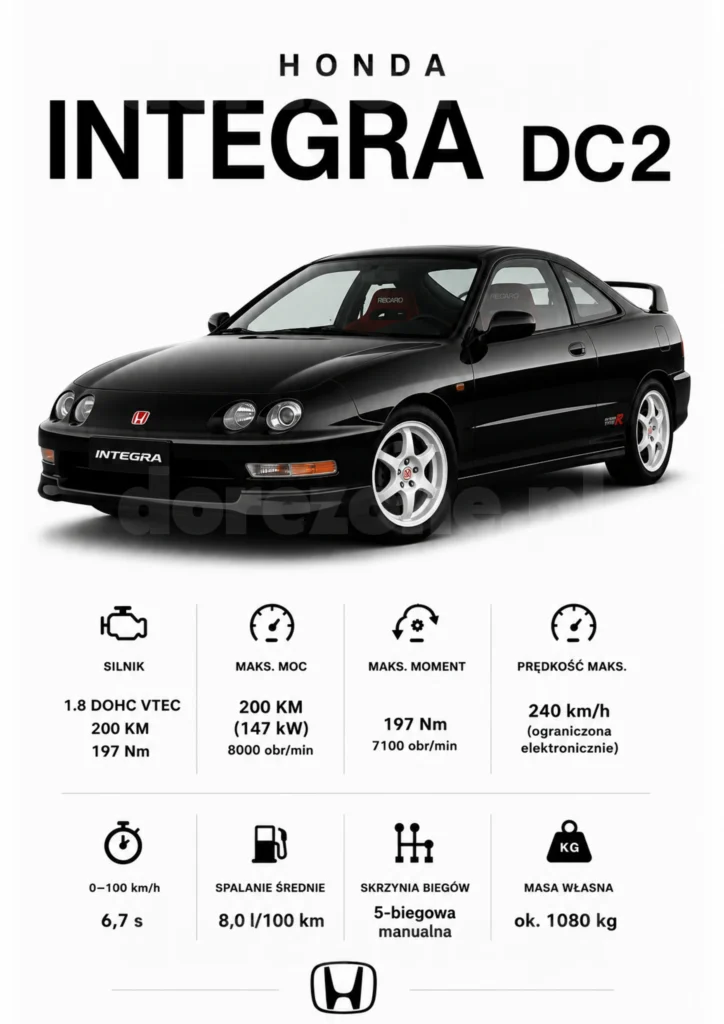 Plakat A3 Honda Integra
