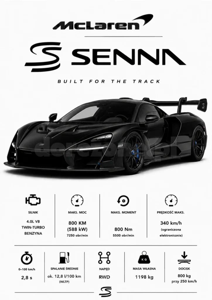 Plakat A3 McLaren Senna