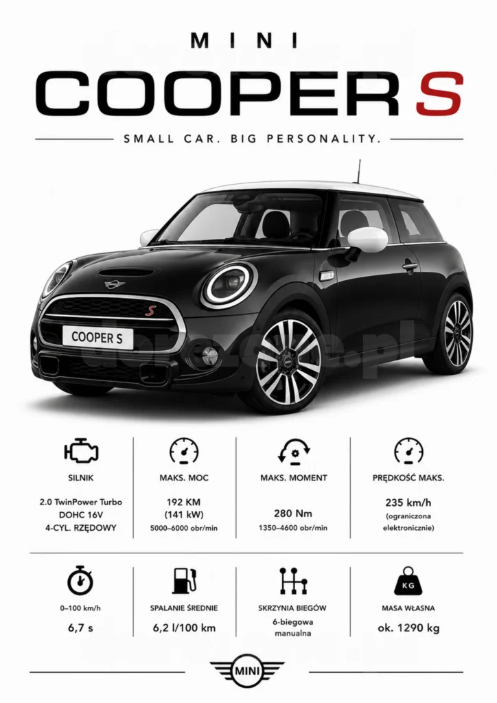 Plakat A3 Mini Cooper S