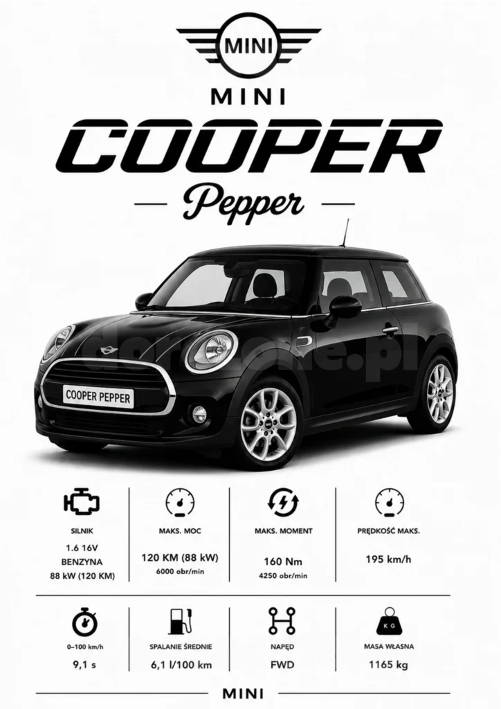 Plakat A3 Mini Cooper Pepper
