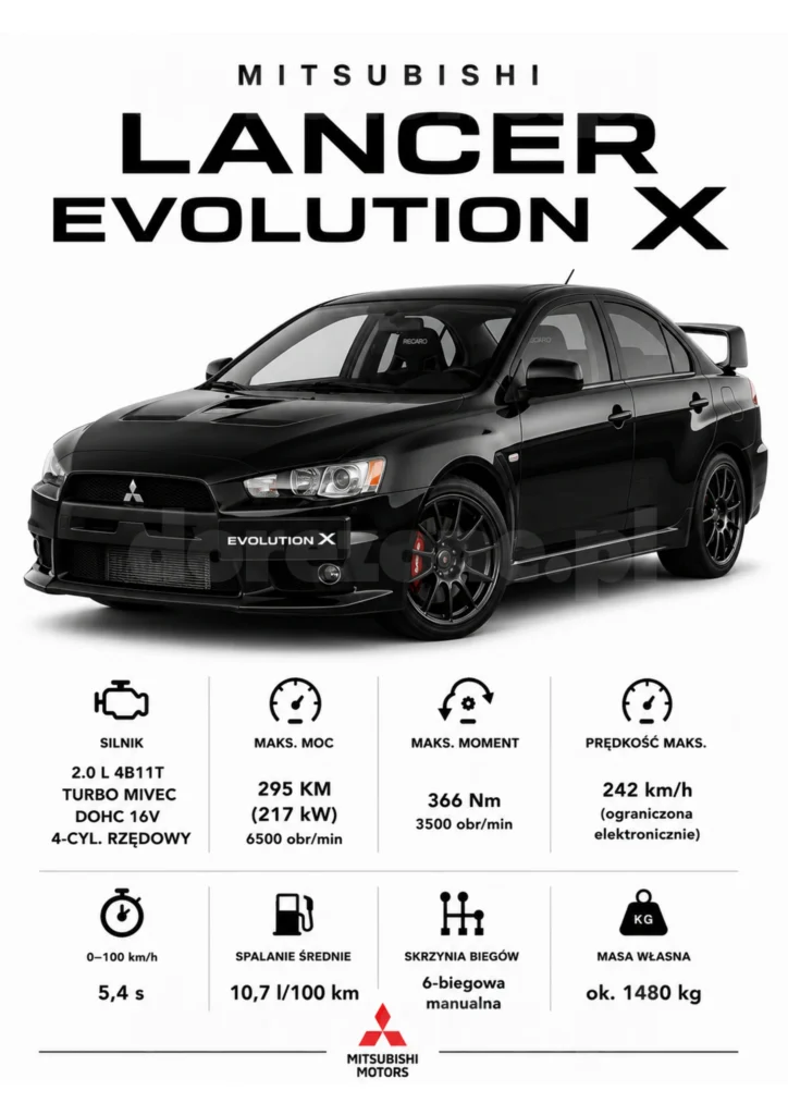 Plakat A3 Mitsubishi Lancer