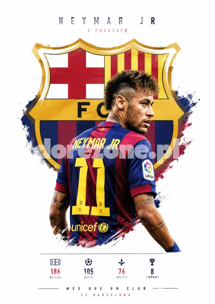 Plakat A3 Neymar Jr.
