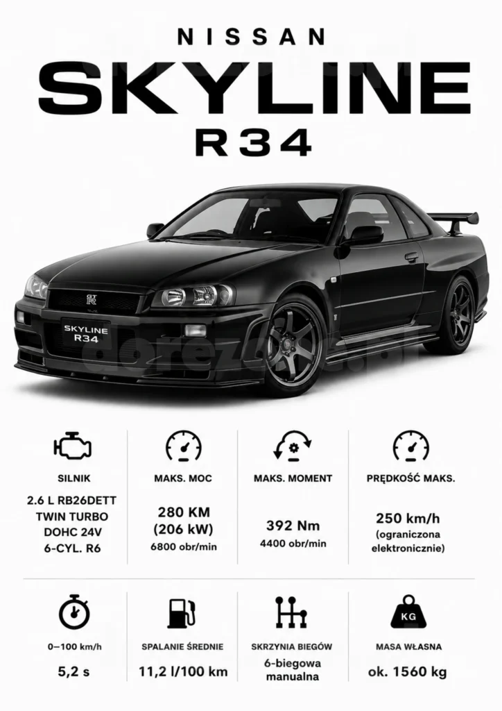 Plakat A3 Nissan Skyline