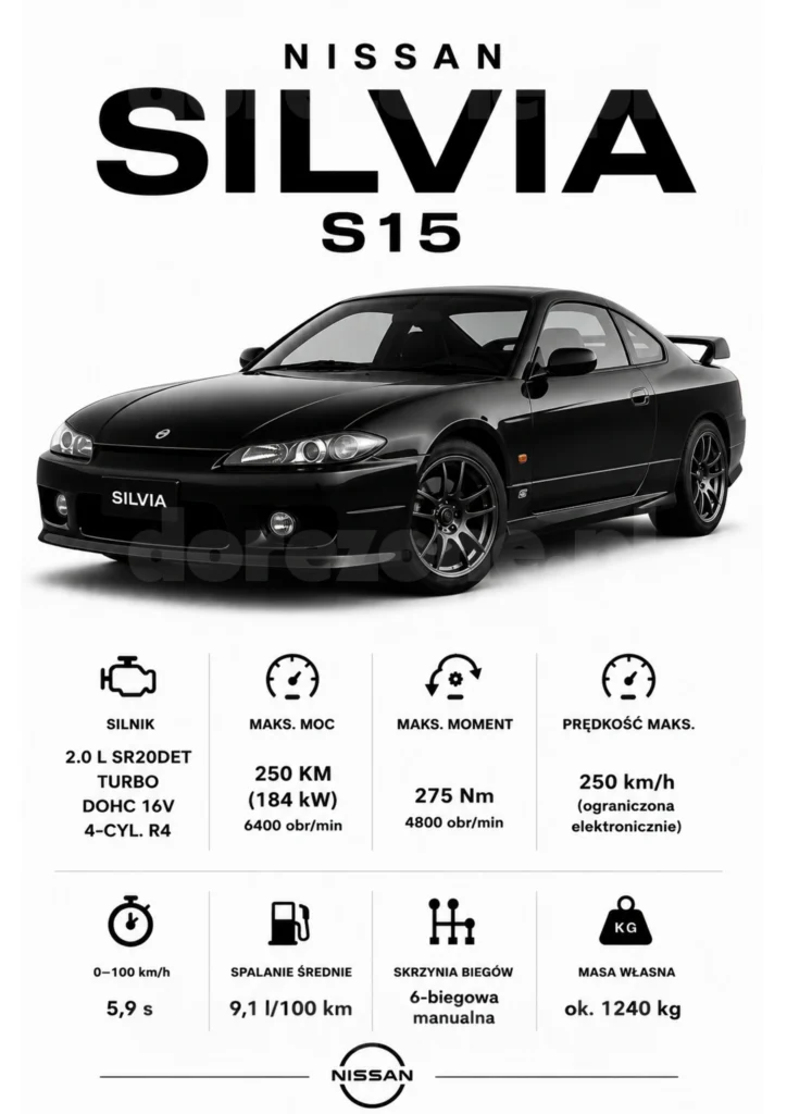 Plakat A3 Nissan Silvia