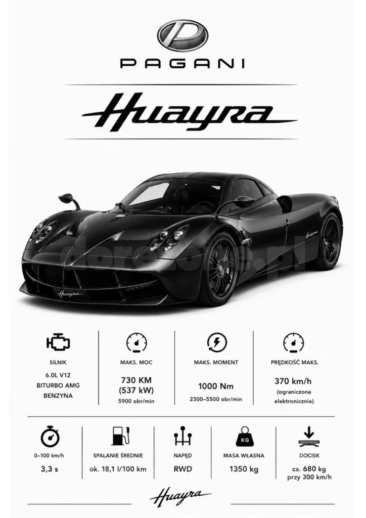 Plakat A3 Pagani Huayra