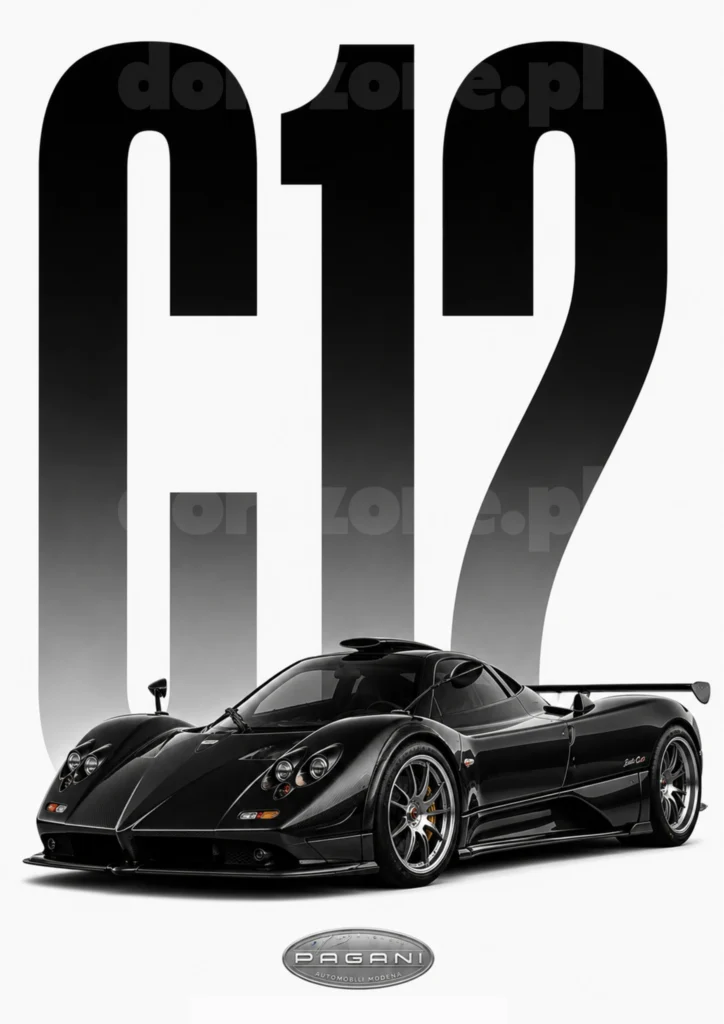 Car Prestige Plakat A3 Pagani Zonda C12