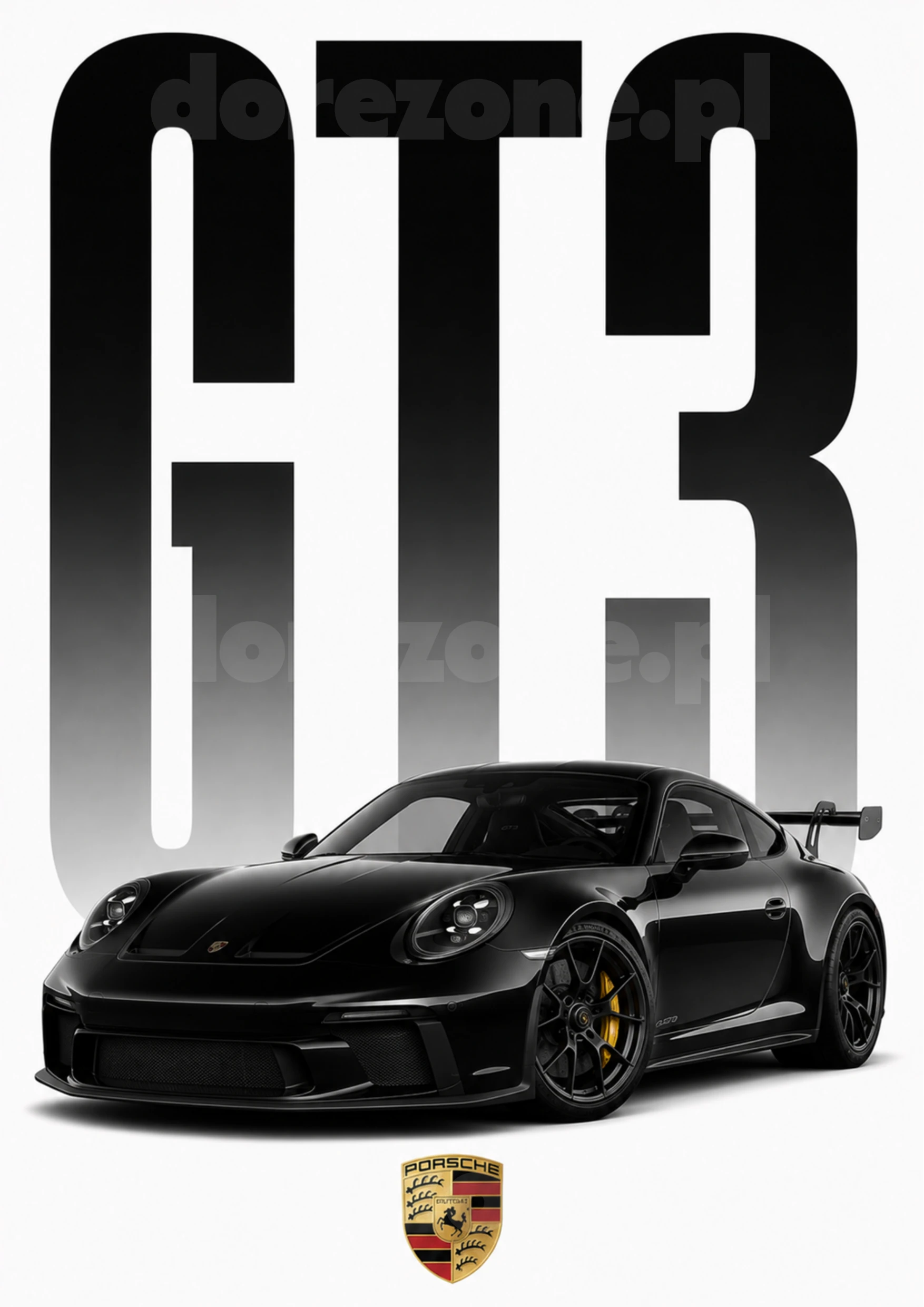 Car Prestige Plakat A3 Porsche 911 GT3
