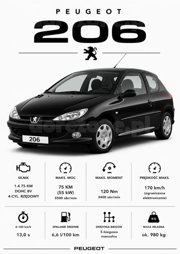 Plakat A3 Peugeot 206