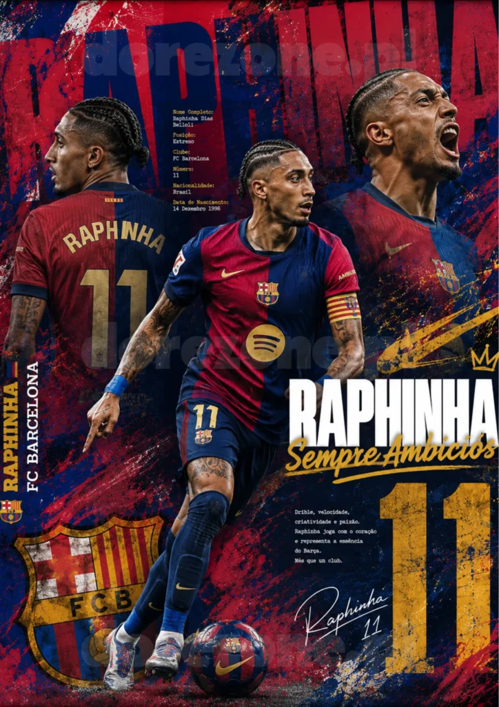 Plakat A3 Raphinha
