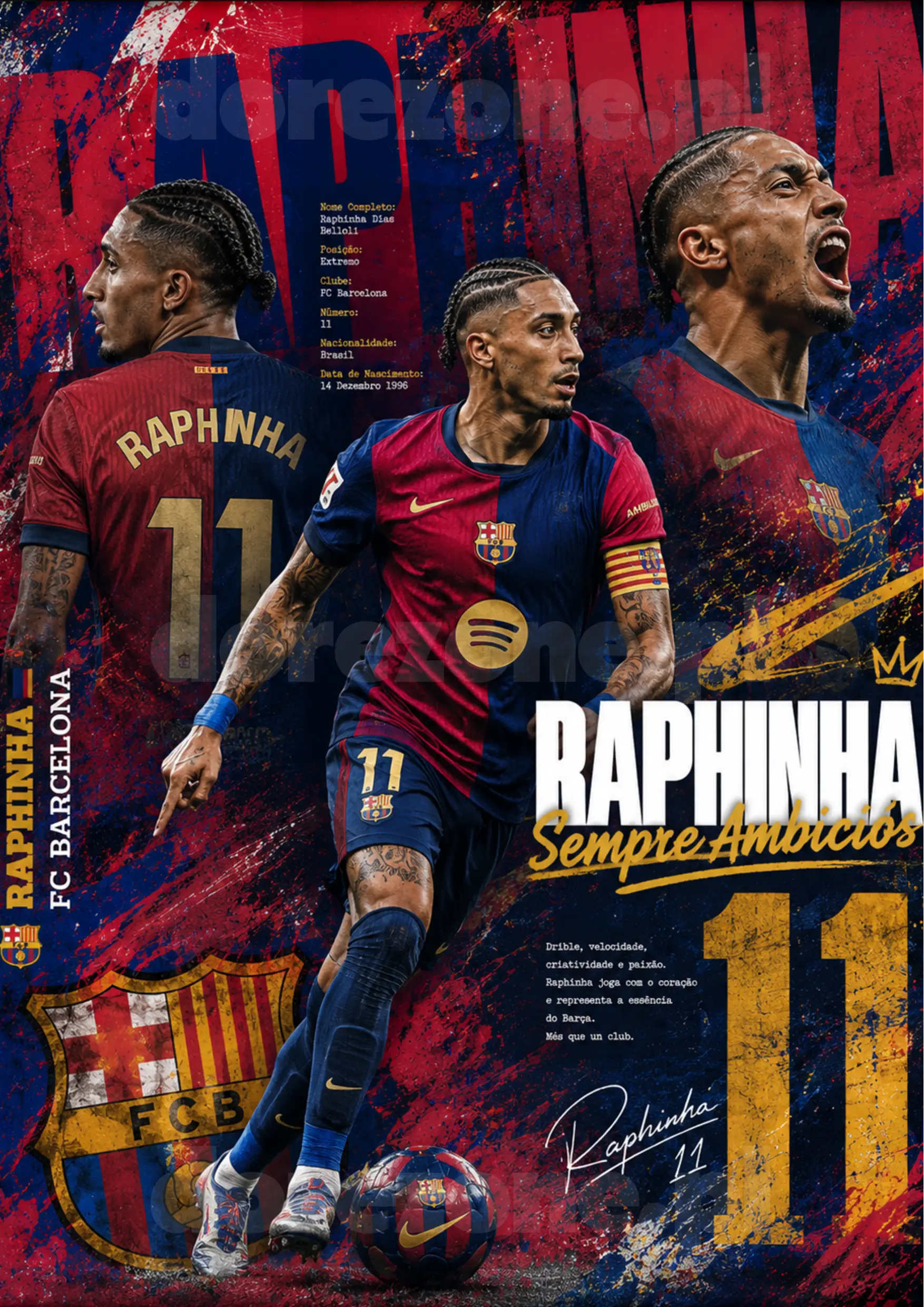 Plakat A3 Raphinha