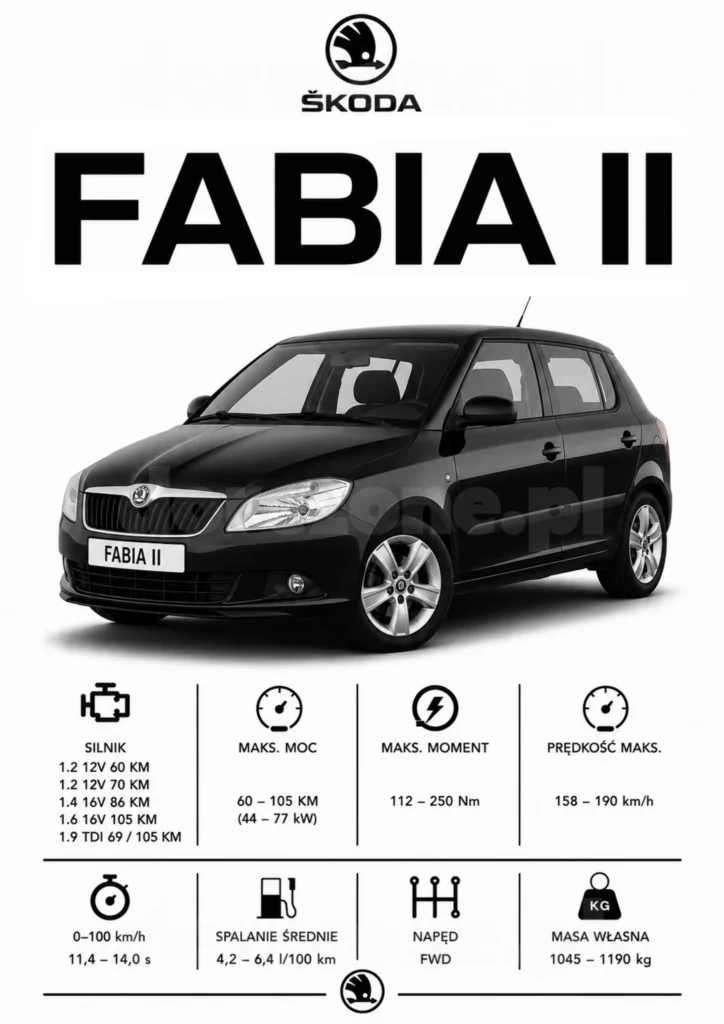 Plakat A3 Skoda Fabia II