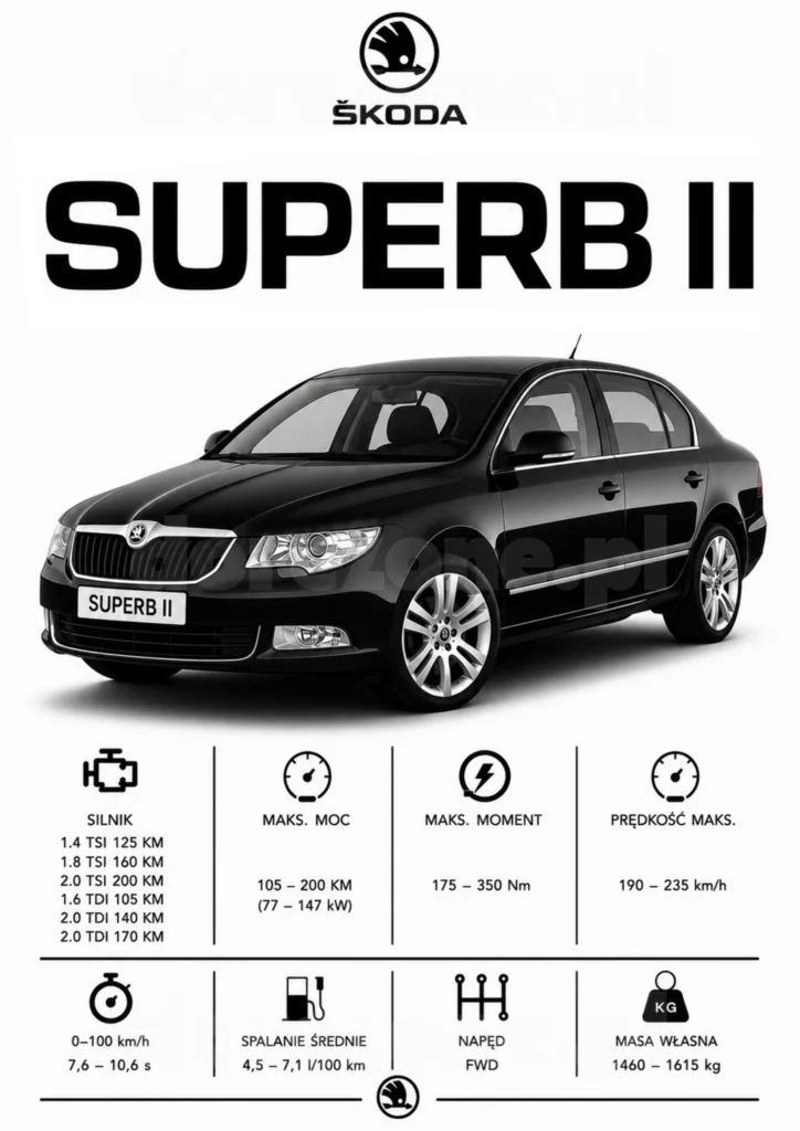 Plakat A3 Skoda Superb II
