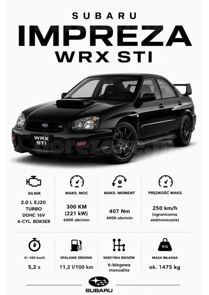 Plakat A3 Subaru Impreza