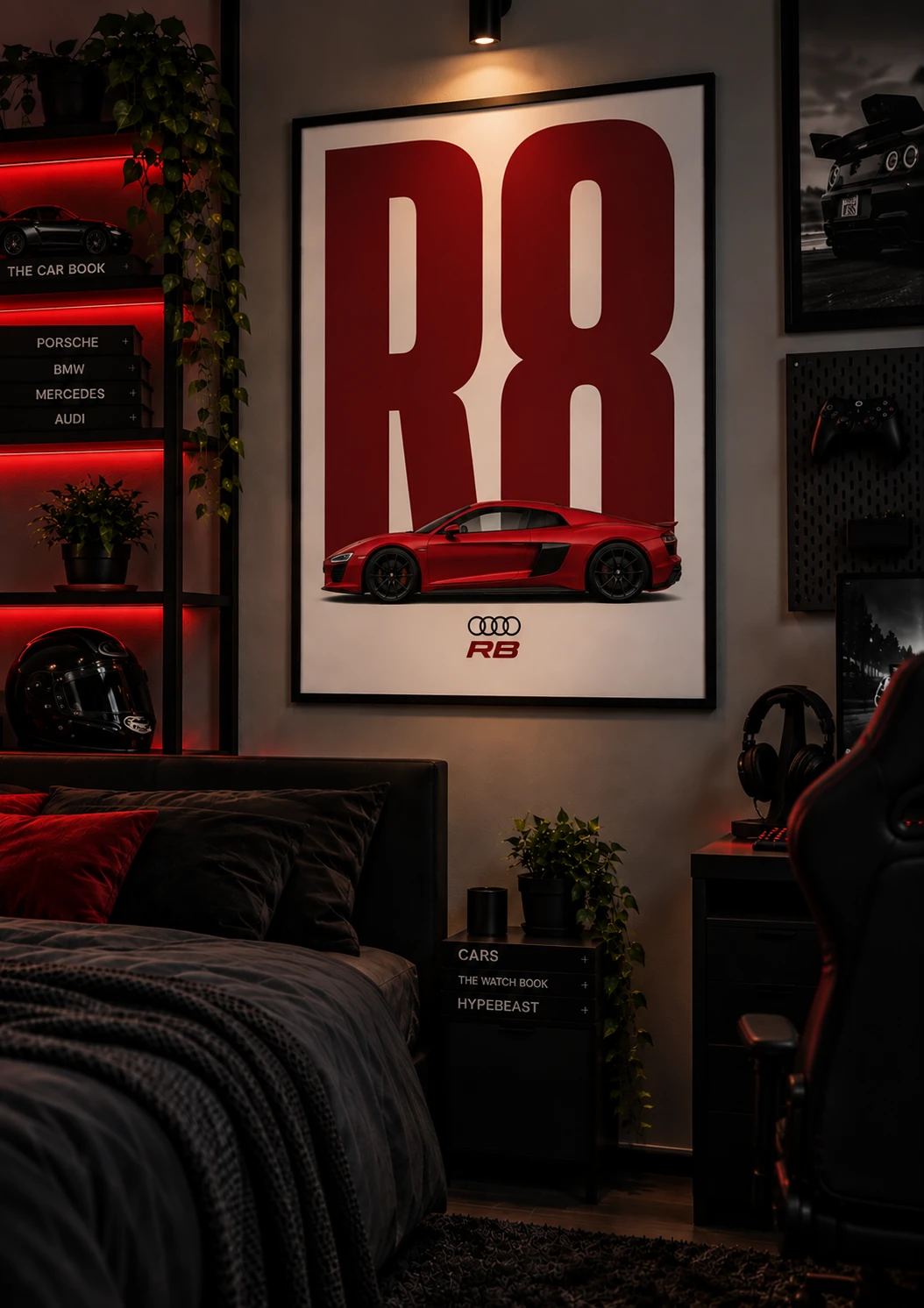 SideCar Plakat B2 Audi R8 - obrazek 2