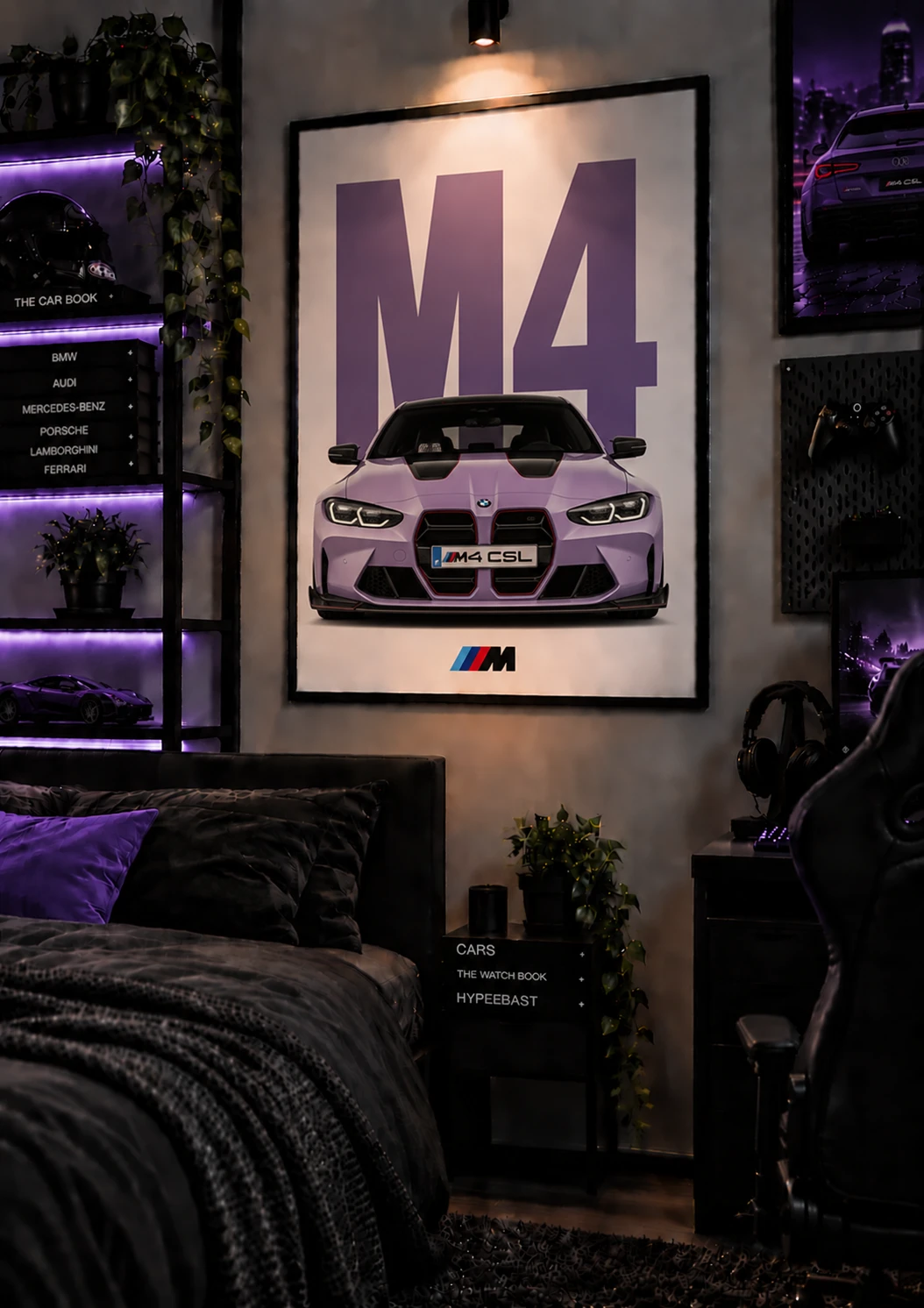 Colorful Cars Plakat B2 BMW M4 CSL - obrazek 2