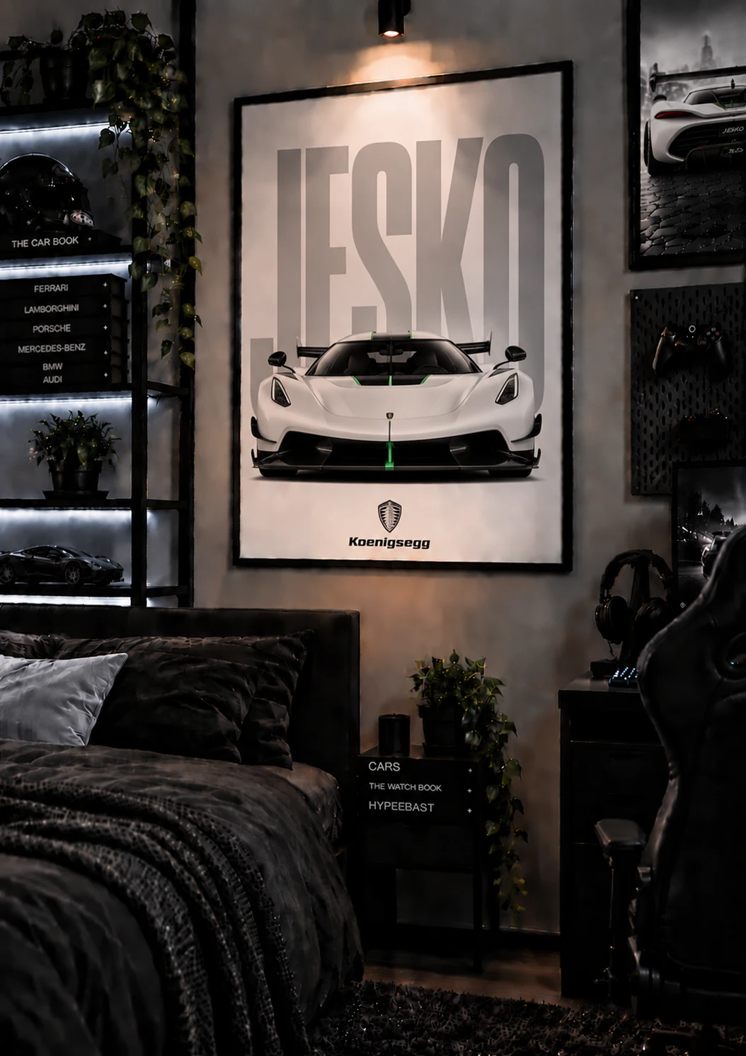 Colorful Cars Plakat B2 Koenigsegg Jesko - obrazek 2