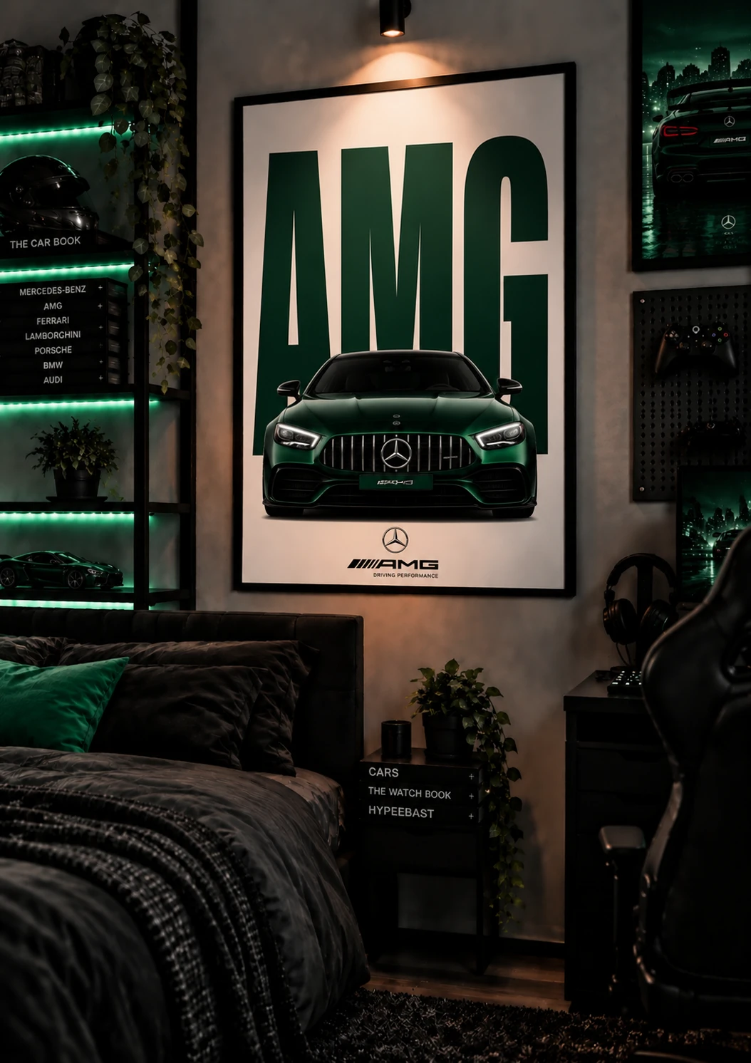 Colorful Cars Plakat B2 Mercedes AMG - obrazek 2