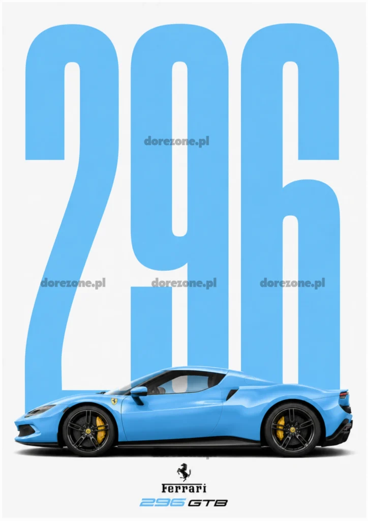 SideCar Plakat B2 Ferrari 296