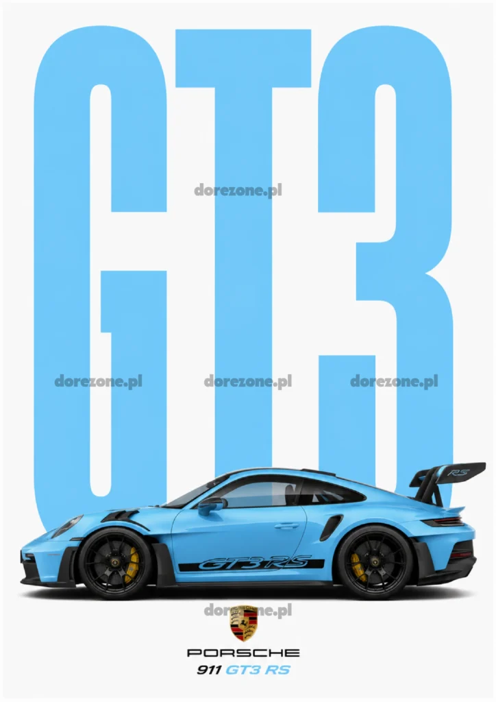SideCar Plakat B2 Porsche 911 GT3 RS