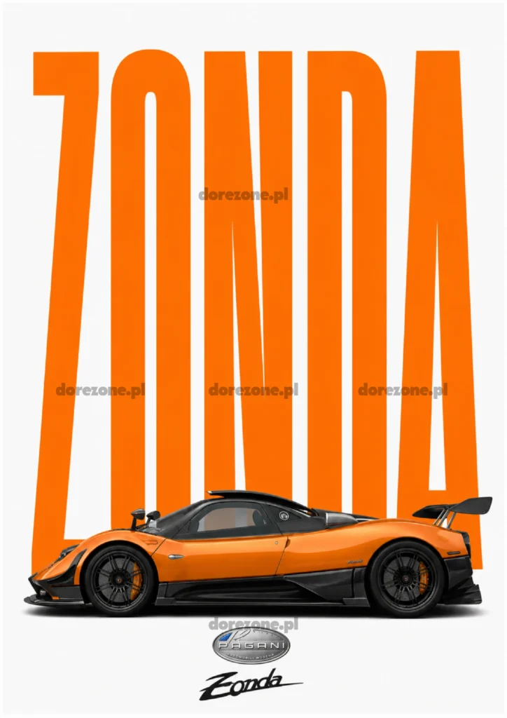 SideCar Plakat B2 Pagani Zonda