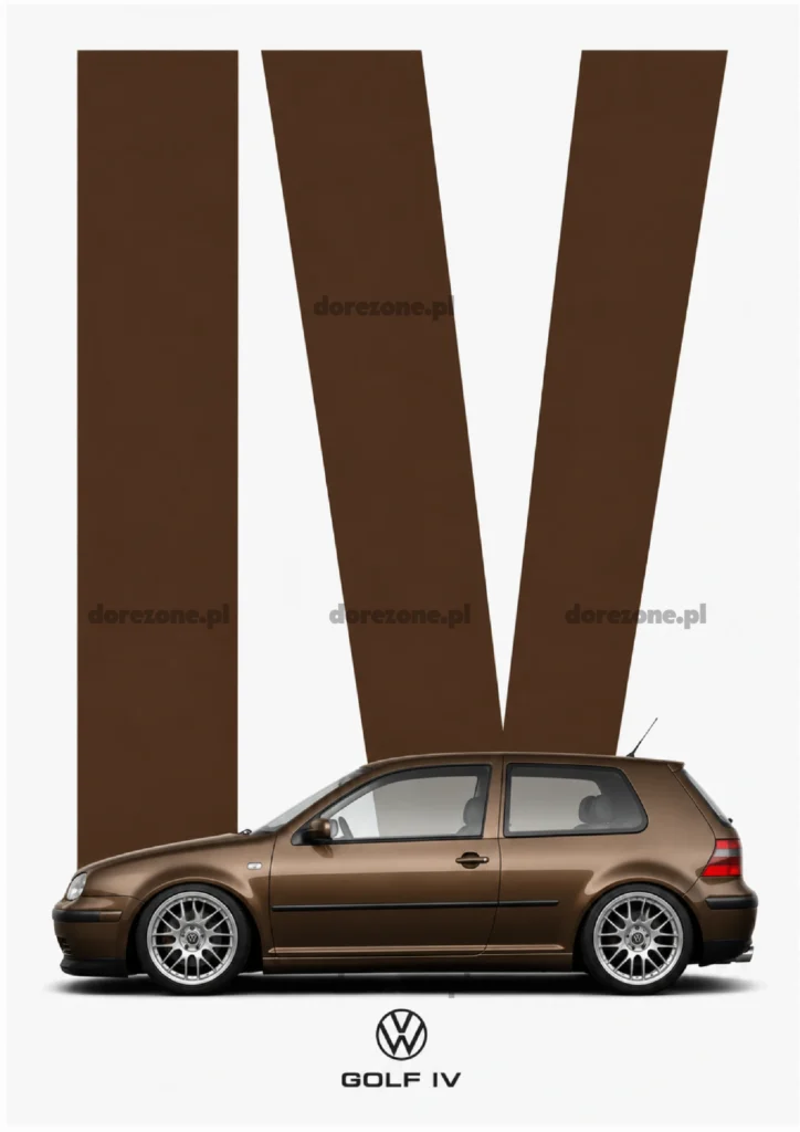 SideCar Plakat B2 VW Golf IV