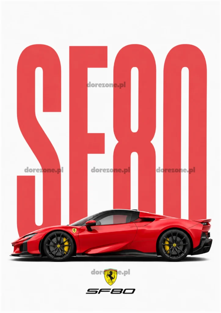 SideCar Plakat B2 Ferrari SF80