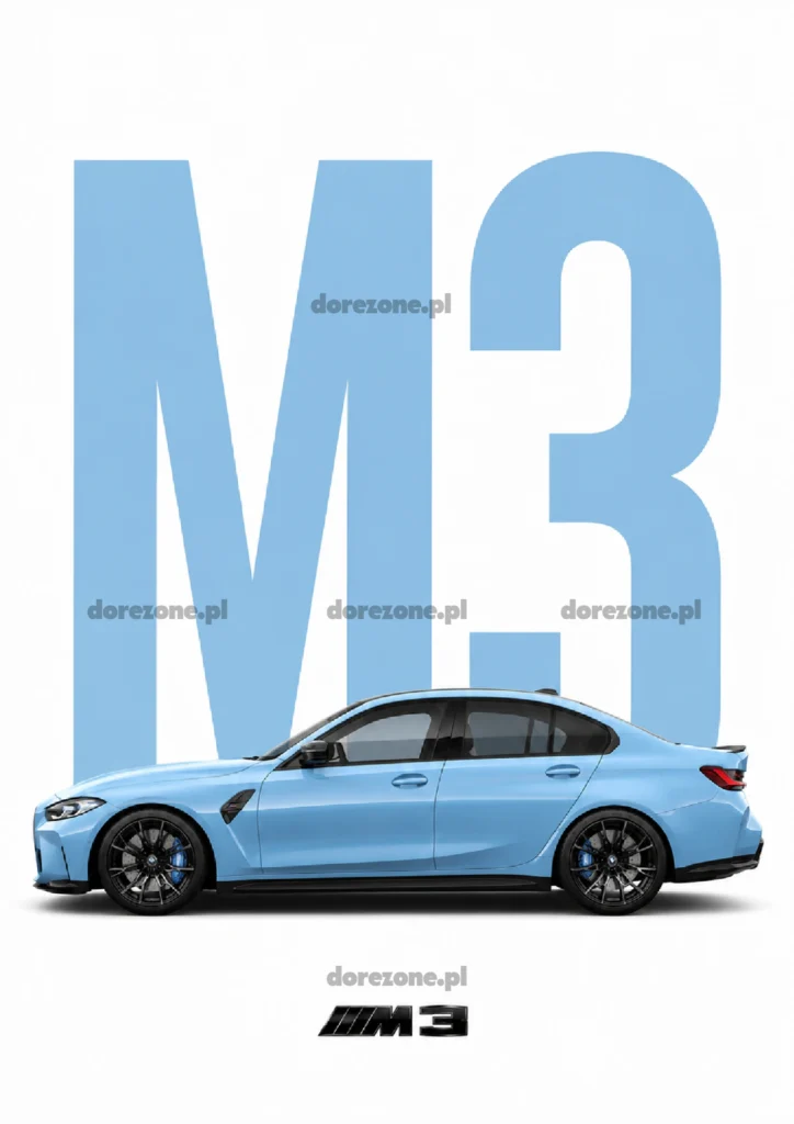 SideCar Plakat B2 BMW M3